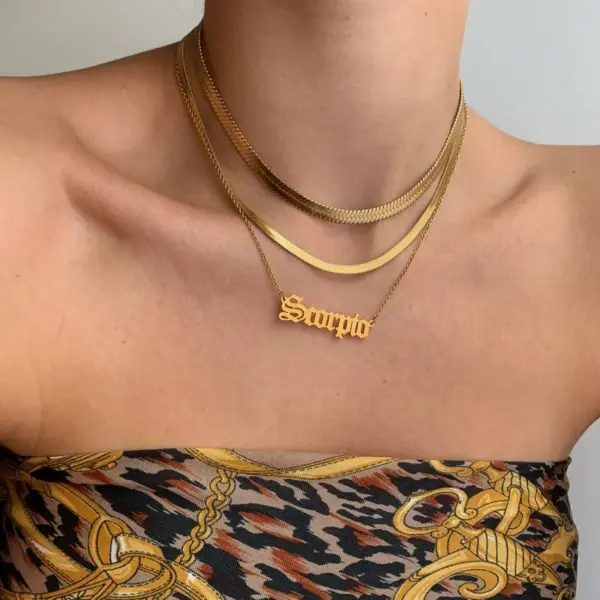 Wholesale Jewelry Basic Simple Style Commute Solid Color 304 Stainless Steel 18K Gold Plated Plating Necklace