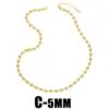 Wholesale Hip-hop Simple Style Round Solid Color Copper 18k Gold Plated Necklace In Bulk