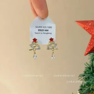 Red Christmas Earrings