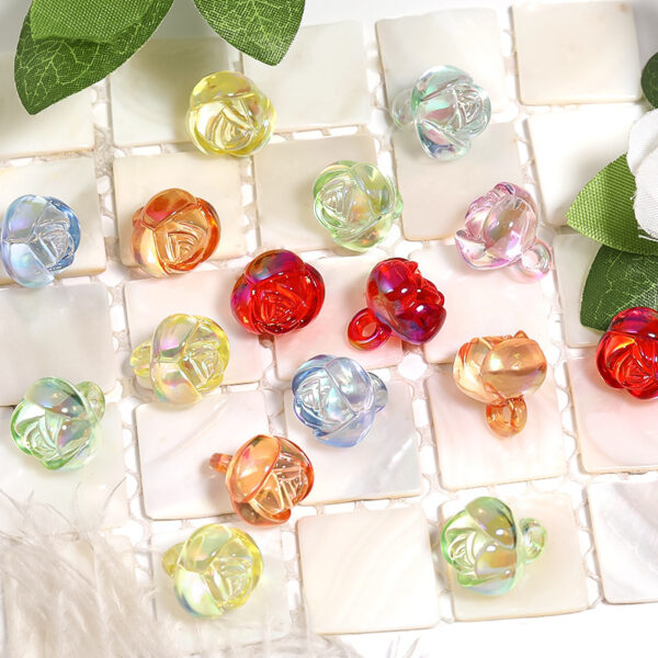 oly-4ef839736c5862f9ec3d63699b832bde Wholesale Peach Heart Hanging Hole Beaded Acrylic Pendant DIY Phone Chain Necklace