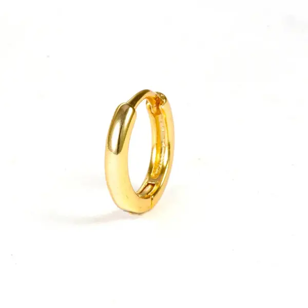 Wholesale 1 Piece Simple Style Circle Plating Copper Earrings