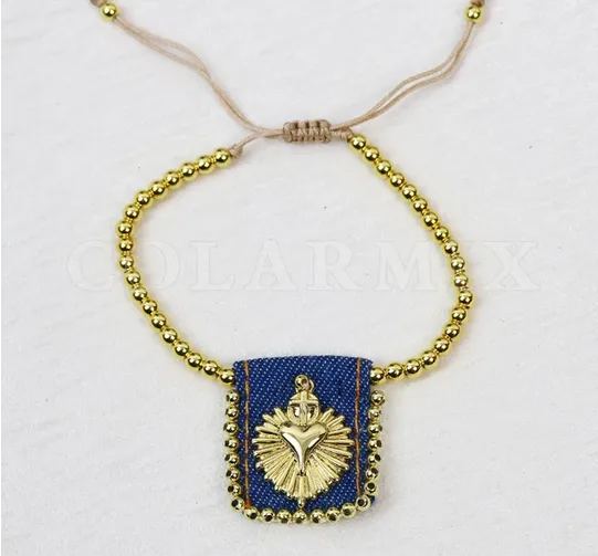 Wholesale Copper Elegant Vintage Style Beaded Plating Inlay Geometric Zircon Bracelets