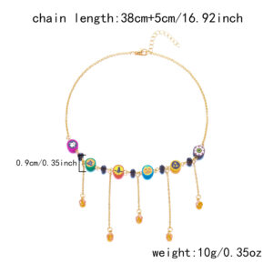 polymer clay Christmas element necklace