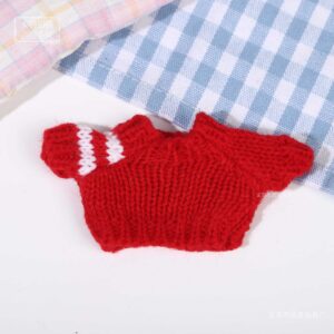 Rx130 sweater-red with white sleeves