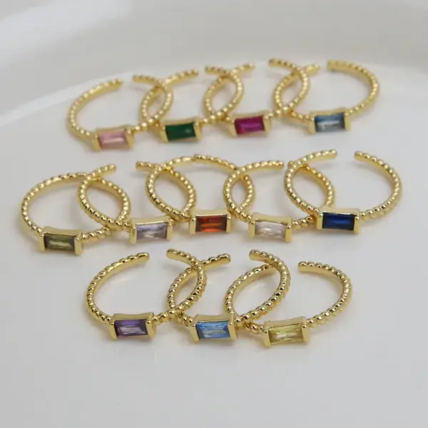 Wholesale Constellation Copper Brass Simple Style Classic Style Open Rings Rings