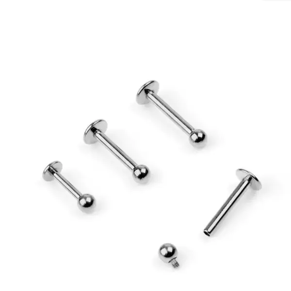 1 Piece Lip Rings Casual Sexy Classic Style Round Round Dots 316L Stainless Steel Waterproof Non Tarnish Surgical Steel Ion Plating (IP) 14K Gold Plated Lip Rings Ear Cartilage Rings & Studs