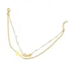Wholesale Jewelry Fashion Letter Heart Shape 304 Stainless Steel 16K Gold Plated White Gold Plated Gold Plated Plating Anklet