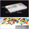 Wholesale DIY puzzle Beaded 28 Boxed Set of Solid Color Paint Glass Beads DIY Bracelet Necklace Accessories Colorful Small Rice Beads