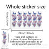 Wholesale 2pcs/pack Butterfly Cow Sunflower UV DTF Transfer Crystal Pen UV DTF Wraps