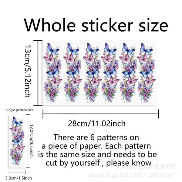 Wholesale 2pcs/pack Butterfly Cow Sunflower UV DTF Transfer Crystal Pen UV DTF Wraps