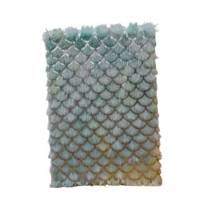 Plush / Turquoise fish scale gradient