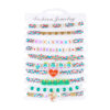 oly-4f4ef7fca3c346fd08f6aca3202f607a Wholesale Christmas 10-piece Letter Elastic Beaded Bracelet