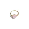 Wholesale Unisex Natural Stone Healing Round Rings Healing Crystals Jewelry