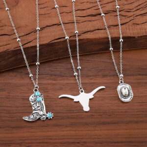 Hat, cow head boots, suit