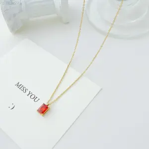 14K Gold + Red Diamond