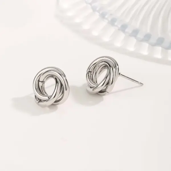 Vacuum Plating Real Gold Plated 18K Gold Flower 304 Stainless Steel Copper Cute Sweet Waterproof Non Tarnish Ear Studs