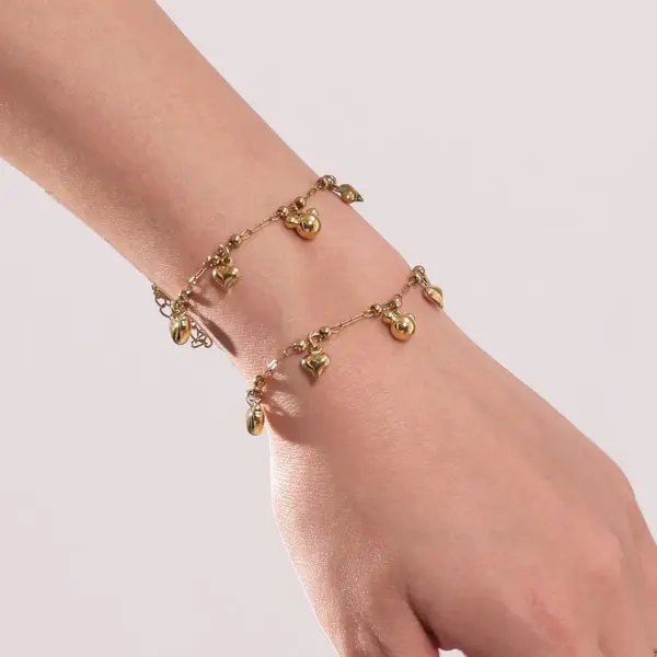 Wholesale Stainless Steel DIY Mini Bear Necklace Bracelet Ankle Chain Versatile Y-Shaped Pig Nose Lockbone Chain Jewelry Accessories