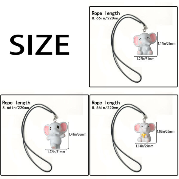 Wholesale Cute elephant car rearview mirror decorative pendant