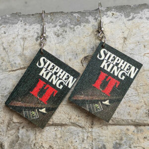 Wholesale Horror Halloween Book Wooden Earrings