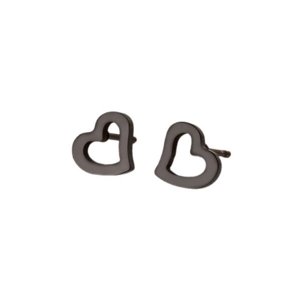 Wholesale Classic Mini Irregular Love Fashion Heart-Shaped Earrings Stainless Steel Hollow Sweet Girls Earrings Manufacturer