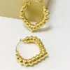 304 Stainless Steel C Shape Geometric PVD Coated 18K Real Gold Plated 18K Gold Simple Style Waterproof Non Tarnish Plating Gold Ear Studs
