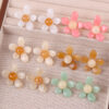 oly-4f8020143cf65924ca41df58afcb7a34 Wholesale Summer Fresh Style Earrings Five-petal Flower Jelly Color Acrylic Earrings Simple Petal Fashion Earrings Ear Accessories for Women