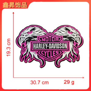 Heated hot melt glue*rose red*letter wings*motorcycles*height 19.3*30.7cm