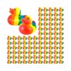 oly-4fbe48f76ecdf855566e7e1abcee6b82 Wholesale Cross-Border New Product Cute Rainbow Duck Swimming Pool Party Decoration Duck Desktop Ornaments Little Yellow Duck Holiday Gifts