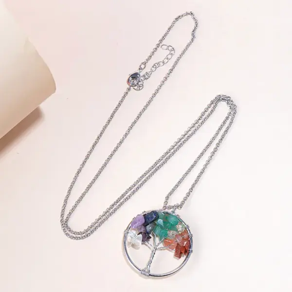 Wholesale Fashion Tree Metal Natural Stone Bracelets