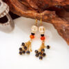 Wholesale New European and American style Halloween earrings, unique retro Halloween skull tassel stud earrings, in stock and available for wholesale.