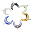 Wholesale Fashion Moon Crystal Polishing Pendant Necklace 1 Piece