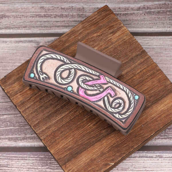 Wholesale Cross Border West Denim Wind Cactus Sunflower Letter Hairpin Women Shark Clip AliExpress Amazon