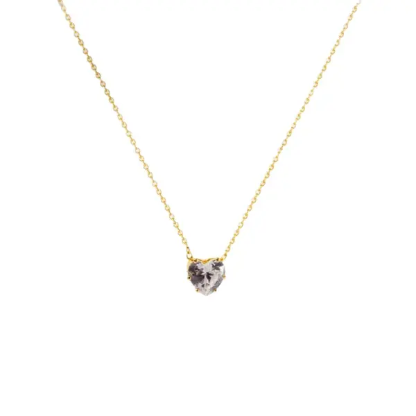 Wholesale Fashionable Mini Heart Shaped Diamond Necklace For Women Elegant Simple Stylish Versatile High Quality Choker Trendy Jewelry Accessory