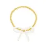 Wholesale Simple Style Classic Style Bow Knot Imitation Pearl Copper Wholesale Bracelets