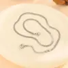Wholesale 304 Stainless Steel Titanium Steel Solid Color Vacuum Plating Real Gold Plated 18K Gold Hip-Hop Waterproof Non Tarnish Blade Chain Necklace