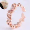Wholesale Copper Alloy Butterfly Sweet Rings For Women's
