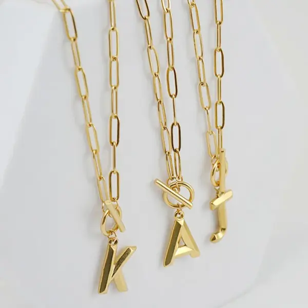 Wholesale Fashion Letter Titanium Steel Plating Pendant Necklace 1 Piece