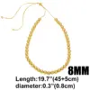 Wholesale Vintage Style Round Copper Plating 18k Gold Plated Necklace