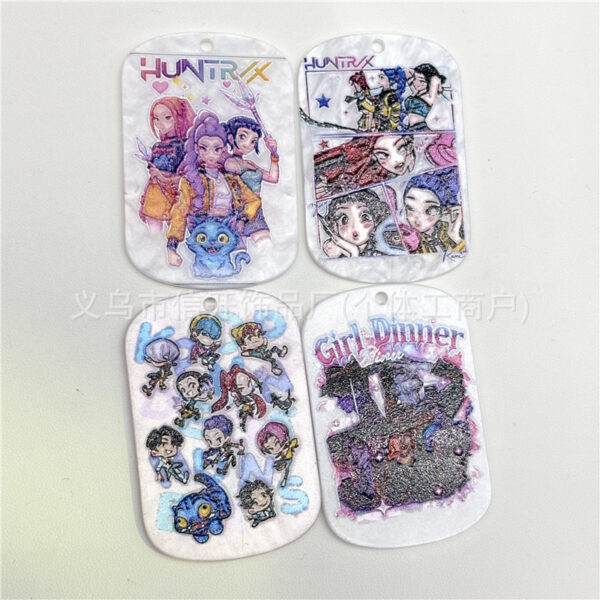 Wholesale Cartoon Print Irregular Shape DIY Handmade Beads OLY Exclusive