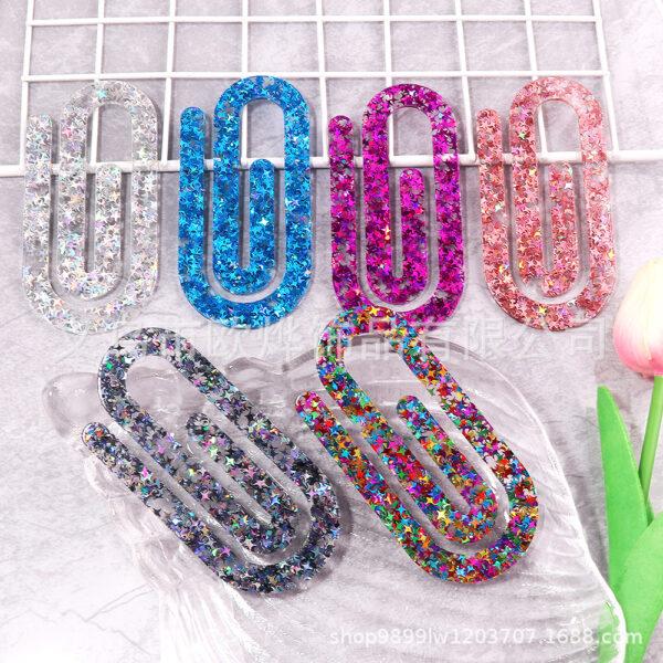 Wholesale Acrylic paperclip bookmark