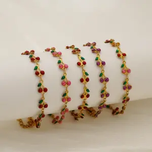 IG Style Cherry 304 Stainless Steel Bracelets In Bulk