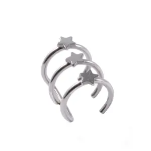 Five-Star Steel Three-Layer Ear Clip 1.2x8mm