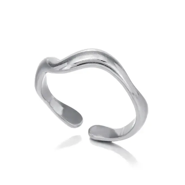 Wholesale Jewelry Simple Style Solid Color 304 Stainless Steel Plating Stainless Steel Rings