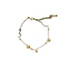 Wholesale Fashion Geometric 304 Stainless Steel Waterproof Non Tarnish Real Gold Plated Women'S Anklet