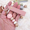 Wholesale Daisy beaded keychain
