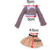 oly-502151b070d0f8c30f43eabef695101b Wholesale Doll Clothes 30cm suit Sweater Pleated Skirt