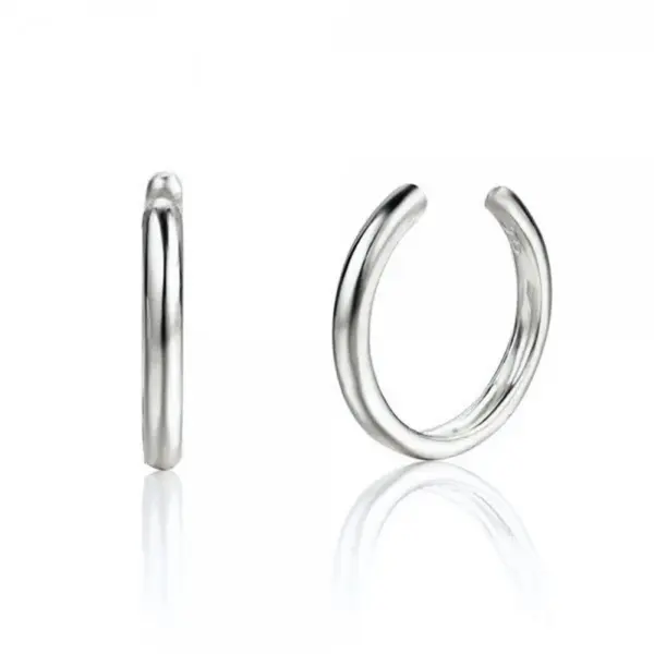 Wholesale Hot Sale Zircon Inlaid Simple Copper Plated 18k Gold Ear Clip Retro Bone Clip