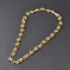 Wholesale PVD Coated 18K Real Gold Plated Knot 304 Stainless Steel Hip-Hop Waterproof Non Tarnish Necklace