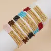 Wholesale Casual Vacation Round Artificial Crystal Copper Bracelets In Bulk