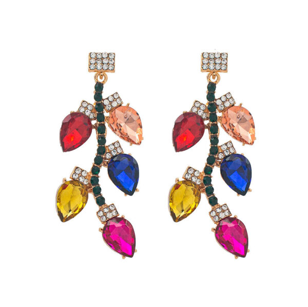 oly-50332d99136129dc3abe38aaafca422b Wholesale Christmas Bulb Rhinestone Earrings